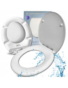 Uniwersalna antybakteryjna Deska Sedesowa WC DUROPLAST Biała WOLNOOPADAJĄCA