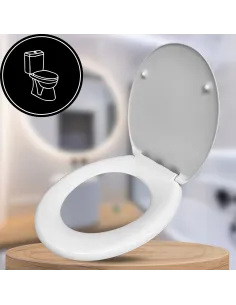 Uniwersalna antybakteryjna Deska Sedesowa WC DUROPLAST Biała WOLNOOPADAJĄCA 2