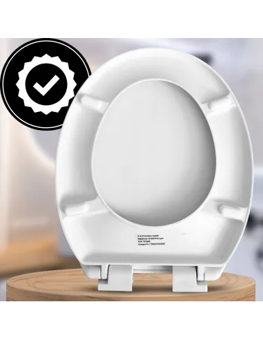Uniwersalna antybakteryjna Deska Sedesowa WC DUROPLAST Biała WOLNOOPADAJĄCA