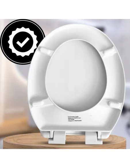 Uniwersalna antybakteryjna Deska Sedesowa WC DUROPLAST Biała WOLNOOPADAJĄCA