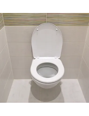 Uniwersalna antybakteryjna Deska Sedesowa WC DUROPLAST Biała WOLNOOPADAJĄCA