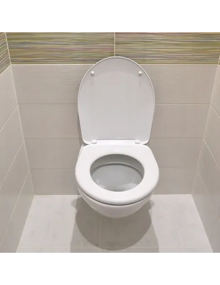 Uniwersalna antybakteryjna Deska Sedesowa WC DUROPLAST Biała WOLNOOPADAJĄCA