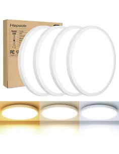 4x PLAFON NATYNKOWY 17,5cm LED Oprawa 15W 3000-6000K Ściemniacz