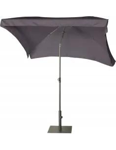 PARASOL Łamany Regulowany 2x1,3m PROSTOKĄTNY NA BALKON 200x130cm ANTRACYT 2