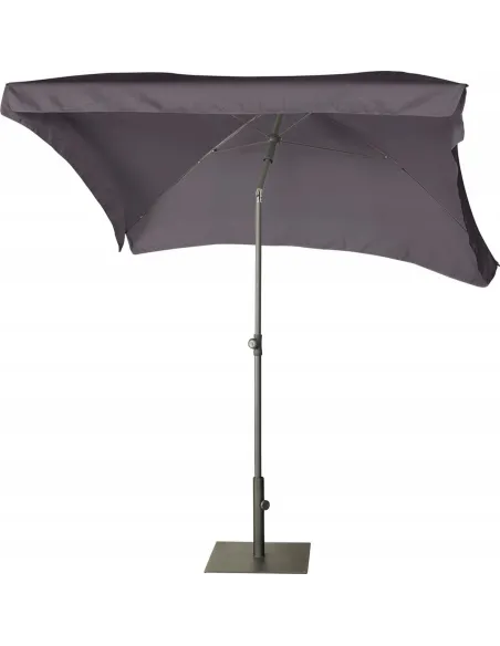 PARASOL Łamany Regulowany 2x1,3m PROSTOKĄTNY NA BALKON 200x130cm ANTRACYT