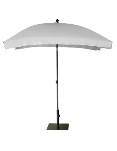 PARASOL Łamany Regulowany 2x1,3m PROSTOKĄTNY Ogrodowy 200x130cm Jasny Szary