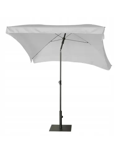 PARASOL Łamany Regulowany 2x1,3m PROSTOKĄTNY Ogrodowy 200x130cm Jasny Szary