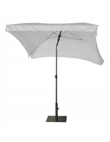 PARASOL Łamany Regulowany 2x1,3m PROSTOKĄTNY Ogrodowy 200x130cm Jasny Szary
