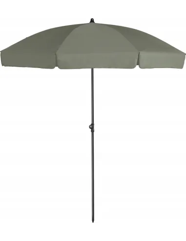 PARASOL Łamany Regulowany 2m OKRĄGŁY Ogrodowy Na Balkon 200cm OLIWKOWY