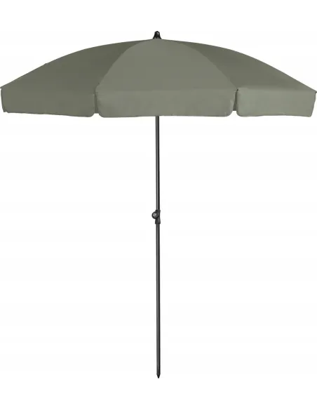 PARASOL Łamany Regulowany 2m OKRĄGŁY Ogrodowy Na Balkon 200cm OLIWKOWY