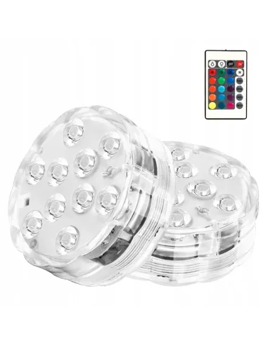 2x OŚWIETLENIE BASENU PODWODNE BASENOWE LED Rgb +PILOT