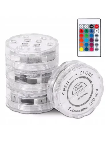 4x OŚWIETLENIE BASENU PODWODNE BASENOWE LED Rgb +PILOT
