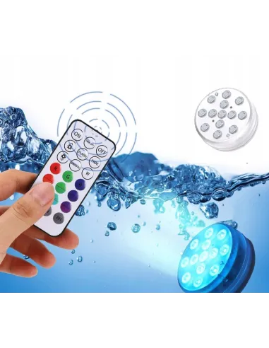 4x OŚWIETLENIE BASENU PODWODNE BASENOWE LED Rgb +PILOT