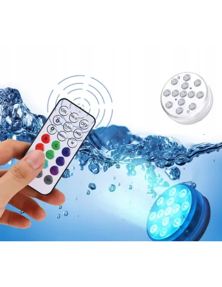 4x OŚWIETLENIE BASENU PODWODNE BASENOWE LED Rgb +PILOT