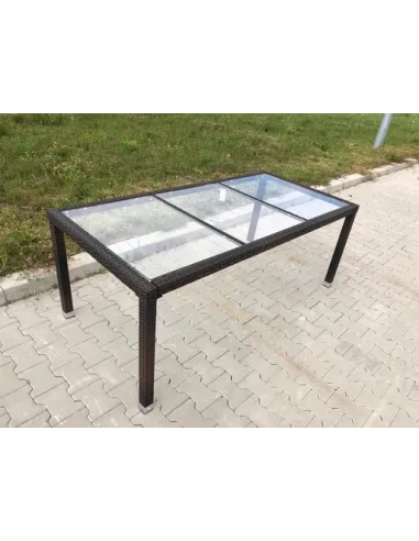 RAMA STOŁU Duży Stół na 8 osób TECHNORATTAN 190cm