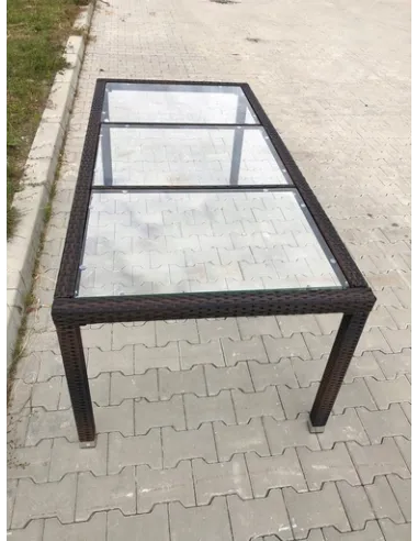 RAMA STOŁU Duży Stół na 8 osób TECHNORATTAN 190cm