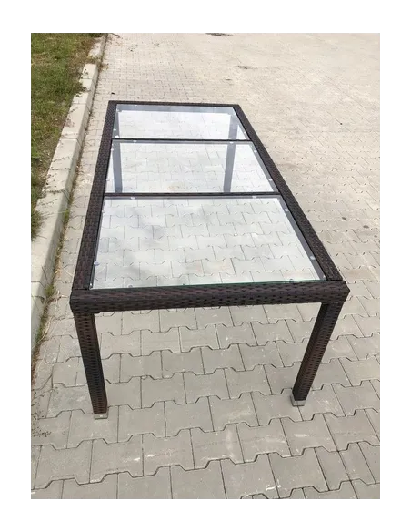 RAMA STOŁU Duży Stół na 8 osób TECHNORATTAN 190cm