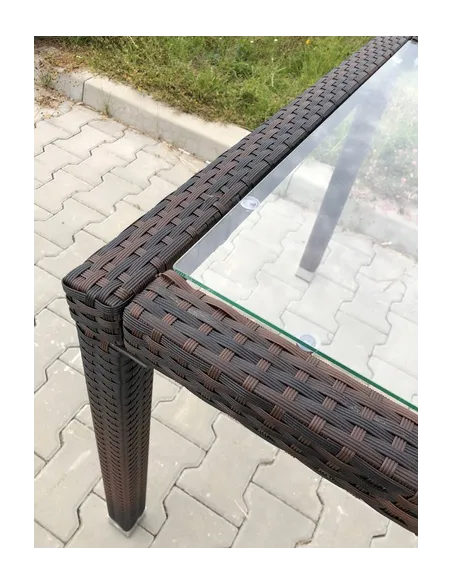 RAMA STOŁU Duży Stół na 8 osób TECHNORATTAN 190cm