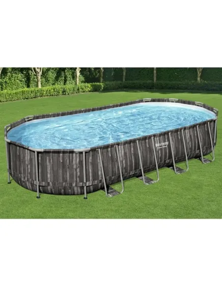 BASEN STELAŻOWY OGRODOWY 732x366x122 BESTWAY Zestaw POMPA DRABINKA 5611T