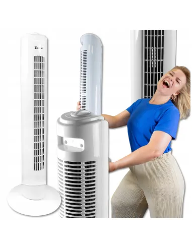 Wentylator KOLUMNOWY Stojący 80cm Wiatrak OSCYLACJE Mocny 45w