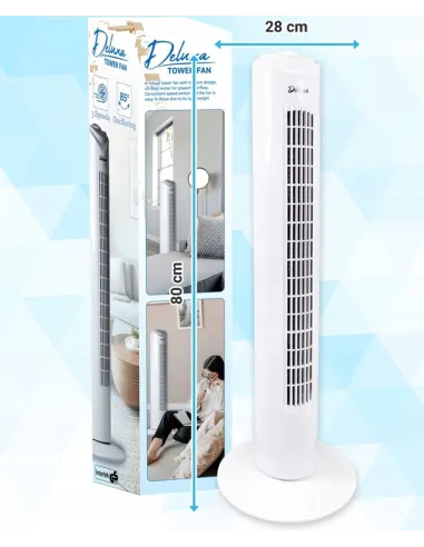 Wentylator KOLUMNOWY Stojący 80cm Wiatrak OSCYLACJE Mocny 45w