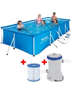 Basen STELAŻOWY BESTWAY 56424 400x201x81 cm Zestaw POMPA z Filtrem