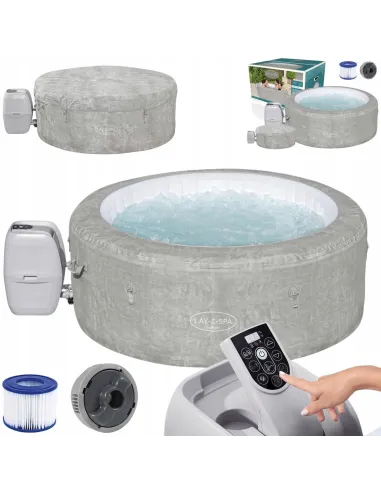 Zurich Lay-Z-Spa AirJet Spa Całoroczne BESTWAY 4-osobowe + Pompa 180cm