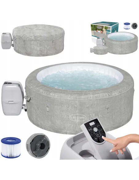 Zurich Lay-Z-Spa AirJet Spa Całoroczne BESTWAY 4-osobowe + Pompa 180cm