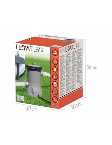 Pompa Filtrująca Basenowa Do Basenu 2006 l/h+FILTR+Rury Bestway 58383