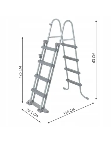 Bezpieczna DRABINKA DO BASENÓW 122cm BESTWAY 58331