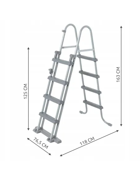 Bezpieczna DRABINKA DO BASENÓW 122cm BESTWAY 58331