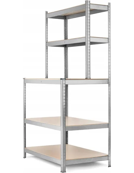 REGAŁ METALOWY z Nadstawką 5 Półek WARSZTATOWY Garażowy 180x100x60