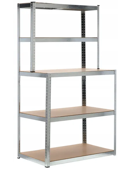 REGAŁ METALOWY z Nadstawką 5 Półek WARSZTATOWY Garażowy 180x100x60