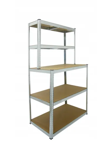 REGAŁ METALOWY z Nadstawką 5 Półek WARSZTATOWY Garażowy 180x100x60