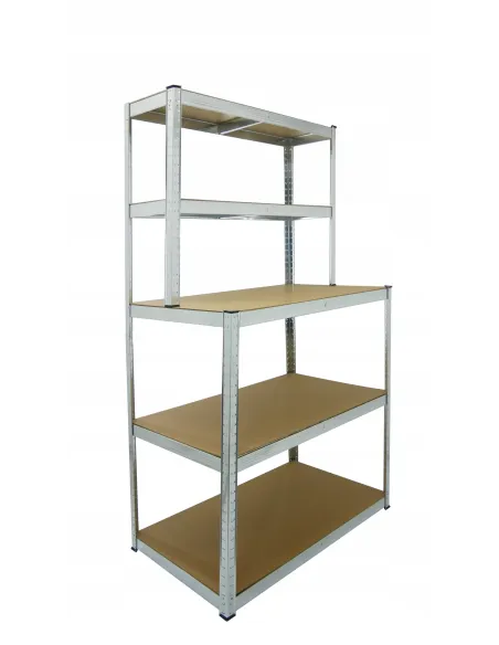 REGAŁ METALOWY z Nadstawką 5 Półek WARSZTATOWY Garażowy 180x100x60