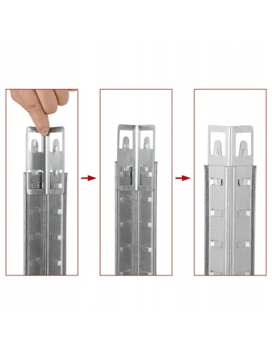 REGAŁ METALOWY MAGAZYNOWY GARAŻOWY Do PIWNICY KOMÓRKI 180x46x46 700kg