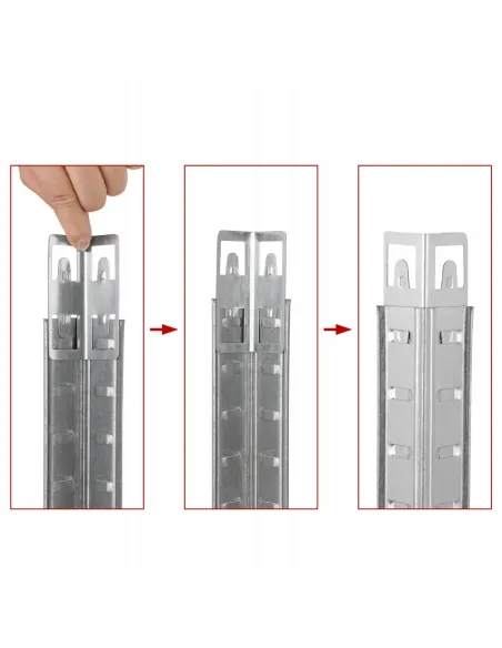 REGAŁ METALOWY MAGAZYNOWY GARAŻOWY Do PIWNICY KOMÓRKI 180x46x46 700kg