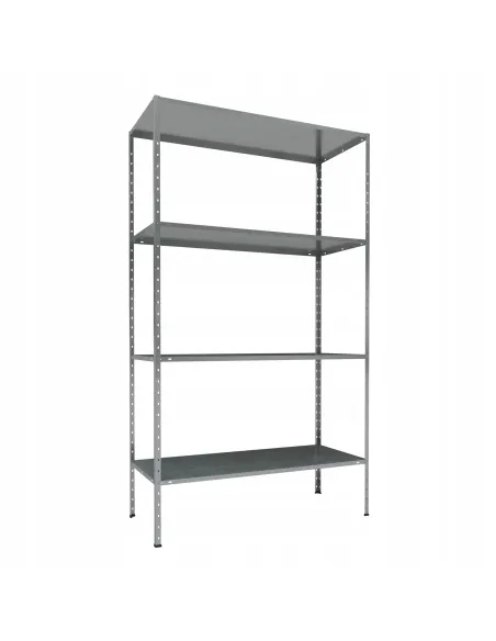 Regał 100% Metalowy SKRĘCANY Magazynowy Ocynkowany 200x100x50cm 4 Półki TUV