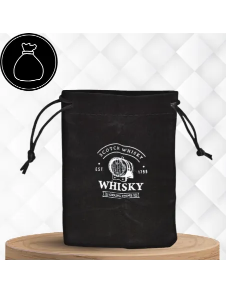 4x SZKLANKI do WHISKY w Eleganckim Pudełku + 8x Kamienie BAZALTOWE