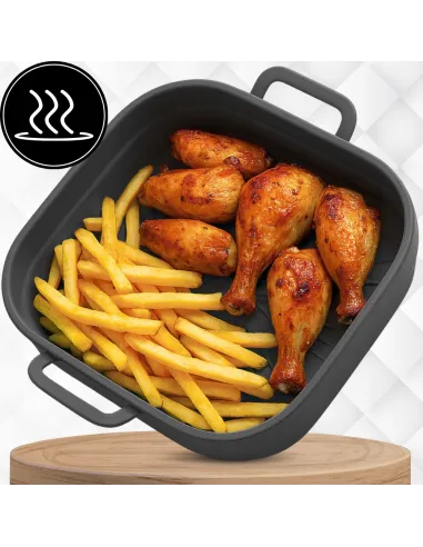 WKŁAD SILIKONOWY SKŁADANY DO AIR FRYER FRYTKOWNICY FORMA DO PIECZENIA