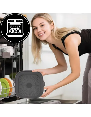 WKŁAD SILIKONOWY SKŁADANY DO AIR FRYER FRYTKOWNICY FORMA DO PIECZENIA