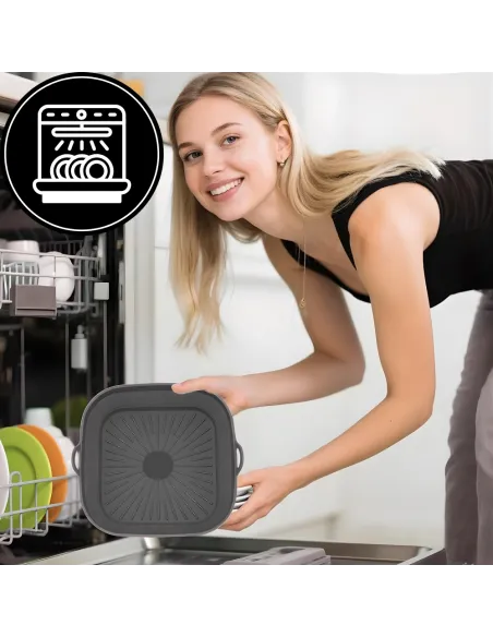 WKŁAD SILIKONOWY SKŁADANY DO AIR FRYER FRYTKOWNICY FORMA DO PIECZENIA