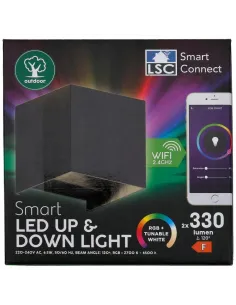 Kinkiet Zewnętrzny LED Lampa Elewacyjna Ogrodowa Ścienna IP54 RGB WiFi 2