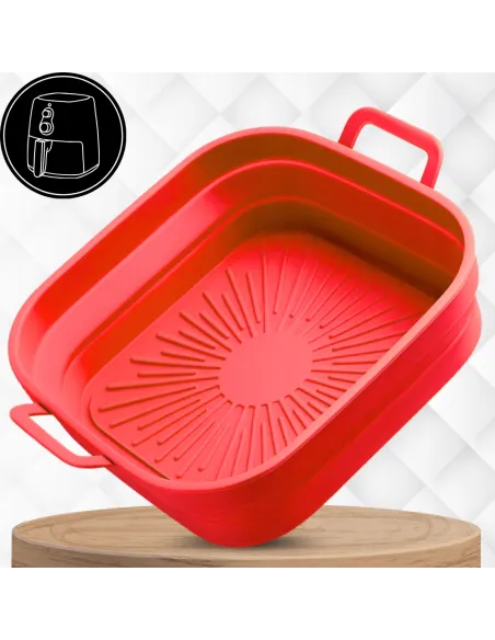 WKŁAD SILIKONOWY SKŁADANY DO AIR FRYER FRYTKOWNICY FORMA DO PIECZENIA
