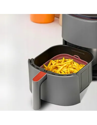WKŁAD SILIKONOWY SKŁADANY DO AIR FRYER FRYTKOWNICY FORMA DO PIECZENIA