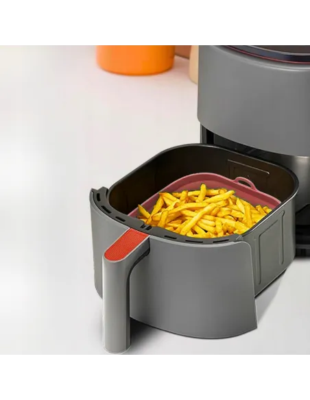 WKŁAD SILIKONOWY SKŁADANY DO AIR FRYER FRYTKOWNICY FORMA DO PIECZENIA