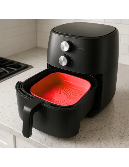 5x WKŁAD SILIKONOWY SKŁADANY DO AIR FRYER FRYTKOWNICY FORMA DO PIECZENIA