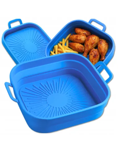 WKŁAD SILIKONOWY SKŁADANY DO AIR FRYER FRYTKOWNICY FORMA DO PIECZENIA