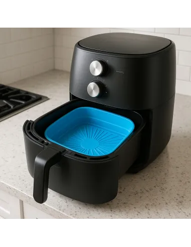 WKŁAD SILIKONOWY SKŁADANY DO AIR FRYER FRYTKOWNICY FORMA DO PIECZENIA
