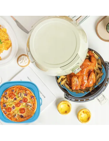 WKŁAD SILIKONOWY SKŁADANY DO AIR FRYER FRYTKOWNICY FORMA DO PIECZENIA